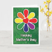 陽気な母の日カード-プライドの花 カード (黄色い花)