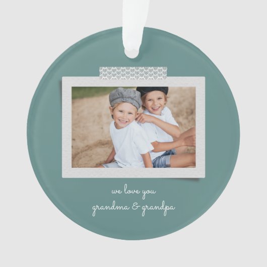 陽気な気持ちのスナップショットオーナメント オーナメント (正面)