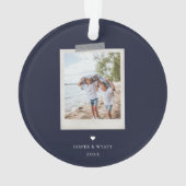 陽気な気持ちのスナップショットオーナメント オーナメント (裏面)