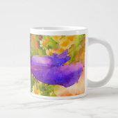 陽気な水彩春の花ジャンボマグ ジャンボコーヒーマグカップ (右)