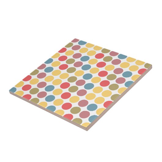 陽気な水玉模様 タイル (側面)