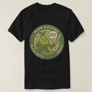 陽気な洋梨侍の修行 Tシャツ
