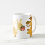 陽気な漫画の子馬のマグ コーヒーマグカップ (正面右)