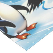 陽気な漫画スタイルの中の可愛いペンギン テーブルクロス (アングル)