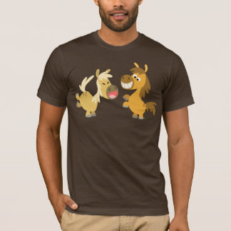 陽気な漫画ポニーTシャツ Tシャツ