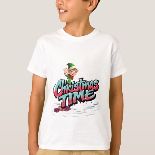 陽気な漫画小妖精や小人 Tシャツ (正面)