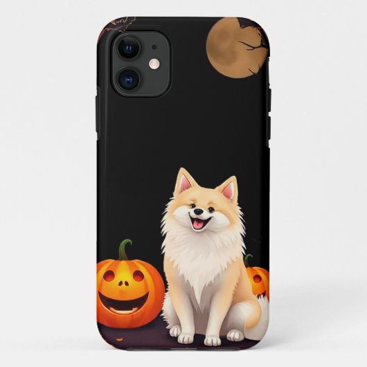 陽気な漫画 – スタイルハロウィーン犬 Case-Mate iPhoneケース (裏面)