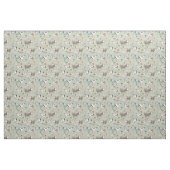 陽気な牧草地：うめき牛 ファブリック (ファットクウォーター)