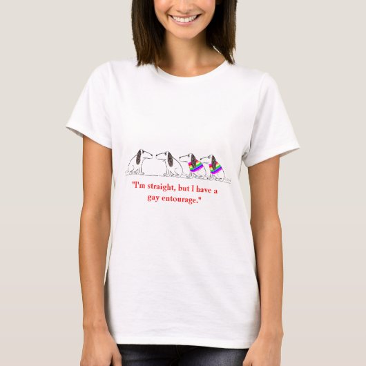 陽気な犬の漫画#3 Tシャツ (正面)