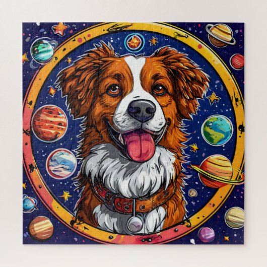 陽気な犬 ジグソーパズル (縦)