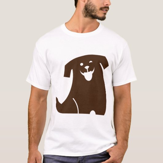 陽気な犬 Tシャツ (正面)