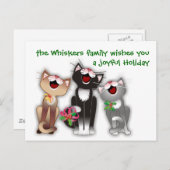 陽気な猫たち シーズンポストカード (正面/裏面)