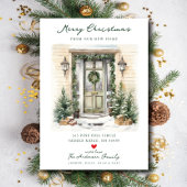 陽気な玄関クリスマスニューホームムービング 案内状