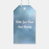 陽気な白いデイジー ギフトタグ (裏面)