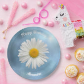 陽気な白いデイジー ペーパープレート (パーティー)
