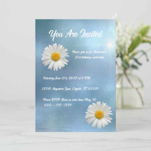 陽気な白いデイジー 招待状 (スタンド正面)