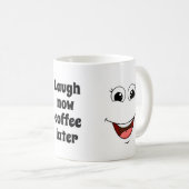 陽気な笑い顔 コーヒーマグカップ (正面右)