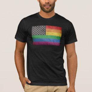 陽気な米国旗 Tシャツ