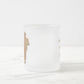 陽気な結婚式のヴィンテージの紙の新郎の曇らされたガラスのマグ フロストグラスマグカップ (中央)