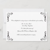 陽気な結婚式招待状- 2人の新郎 招待状 (裏面)