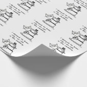 陽気な結婚式-招待されるべき猫の要求 ラッピングペーパー (角)