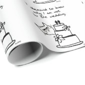 陽気な結婚式-招待されるべき猫の要求 ラッピングペーパー (ロールコーナー)