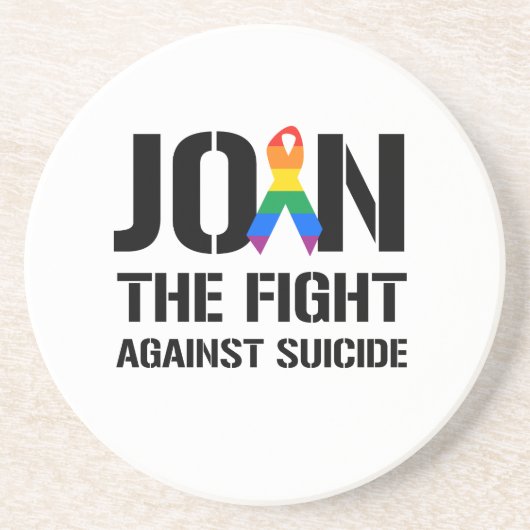 陽気な自殺に対する戦いを結合して下さい コースター (正面)