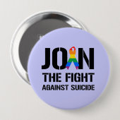 陽気な自殺に対する戦いを結合して下さい 缶バッジ (正面&裏面)