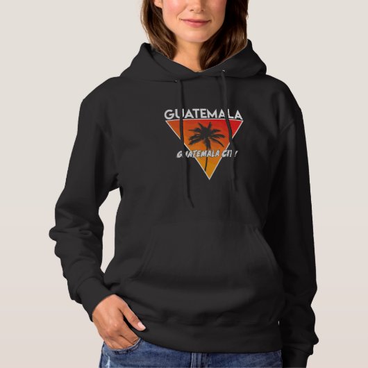 陽気な色彩のグアテマラ パーカ (正面)