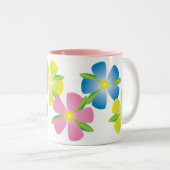 陽気な花 ツートーンマグカップ (正面右)