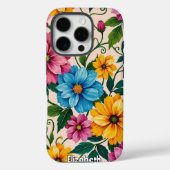 陽気な花：フローラカラフルデザイン Case-Mate iPhoneケース (裏面)