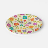 陽気な花 ペーパープレート (アングル)