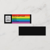 陽気な虹の名刺 スキニー名刺 (正面/裏面)