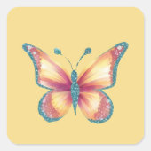 陽気な蝶 スクエアシール (正面)
