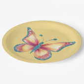 陽気な蝶 ペーパープレート (アングル)