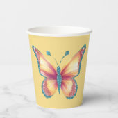 陽気な蝶 紙コップ (裏面)