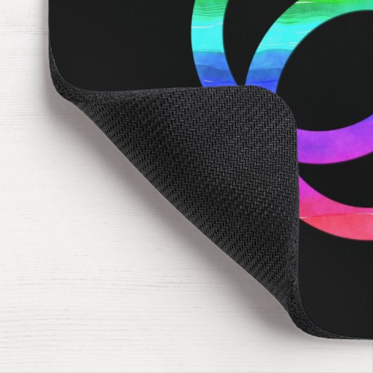 陽気な記号LGBTのプライドのゲイの男性のギフト マウスパッド (コーナー)