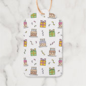 陽気な誕生日パターン ギフトタグ (裏面)