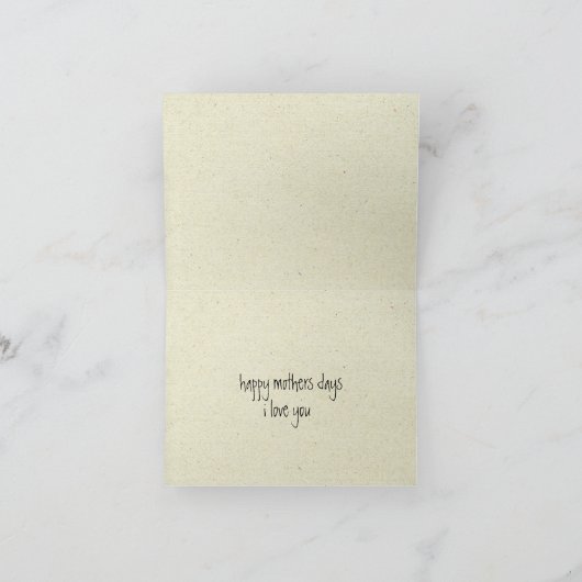 陽気な象の母の日カード カード (内部)