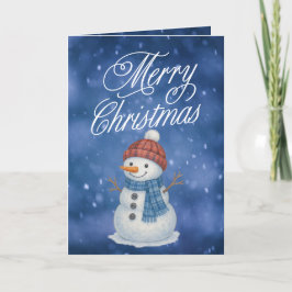 陽気な雪だるま メリークリスマス シーズンカード