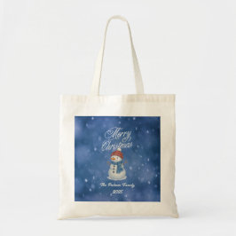 陽気な雪だるま メリークリスマス トートバッグ