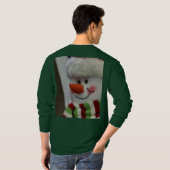 陽気な雪だるま Tシャツ (裏面フル)