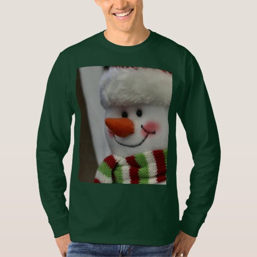 陽気な雪だるま Tシャツ (正面)