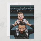 陽気な雰囲気のみポートレートホリデーフォトカード シーズンカード (正面)