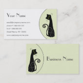 陽気な黒猫 名刺 (正面/裏面)