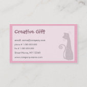 陽気な黒猫 名刺 (裏面)