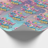 陽気な3D ラッピングペーパー (角)