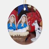 陽気な/レズビアンの出生: 2味方されたクリスマスのオーナメント セラミックオーナメント (左)