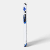 陽気なDJ、トロピカルビーチの模様 iPhoneケース (左側面)