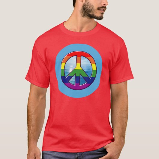 陽気なTシャツ-平和02 Tシャツ (正面)